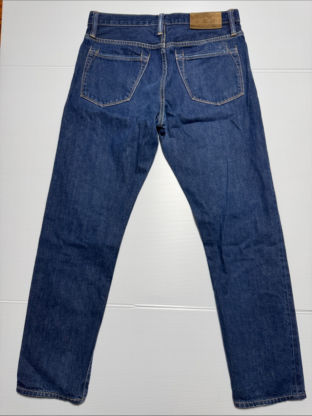 TODD SNYDER Selvedge Denim Men's Slim Fit Jeans Dark Blue Button Fly 30x30